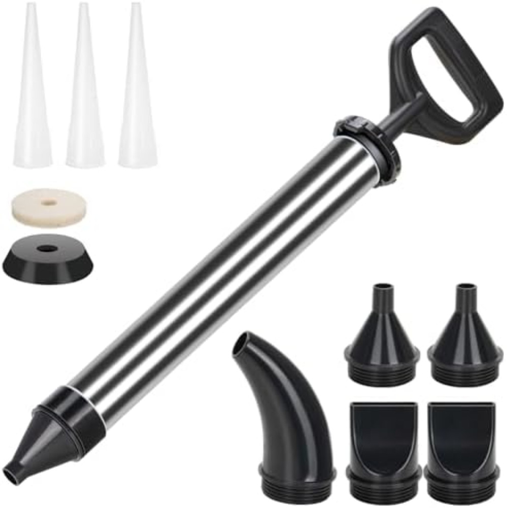 Woonyee Pistola Silicone Professionale: Alta Aspirazione e Acciaio Inox