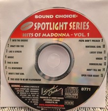 SC8771 MADONNA   SOUND CHOICE  KARAOKE CDG LOT FERN