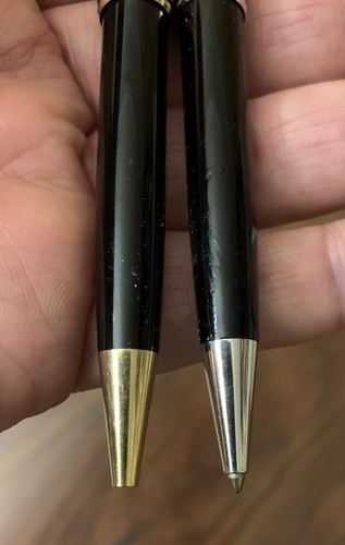 Vintage Two Original Montblanc Meisterstock Ball Point Pens For Parts Repair - Picture 3 of 19