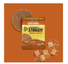 Honey Stinger Organic Energy Waffle Snack Salted Caramel Gluten Free 1.06 oz
