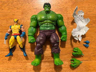 2019 Hasbro Marvel Legends 80th Anniversary 2 Pack Wolverine vs Hulk Loose