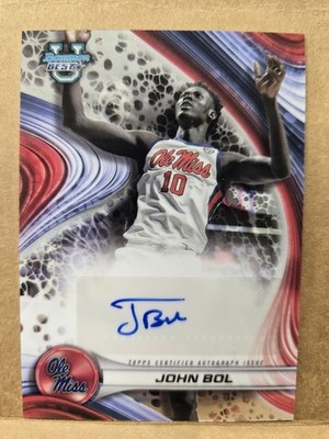 2024-25 Bowman's Best U John Bol Auto #B24-JBO OLE MISS