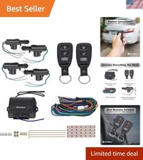 Keyless Entry System with Two 3-Button Remotes and 4 Door Actuators - Central...
