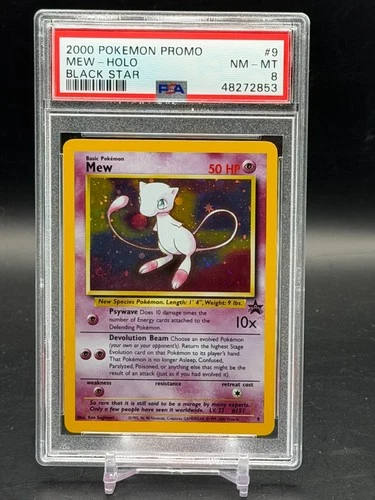 PSA 8 NM-MT Mew Black Star Promo Holo 2000 Pokemon WOTC #9