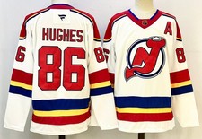 NWT Jack Hughes #86 White New Jersey Devils Jersey