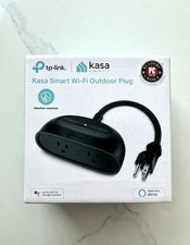 Kasa Smart Outdoor Smart Plug KP400 Smart Home Wi-Fi Outlet 2 Sockets