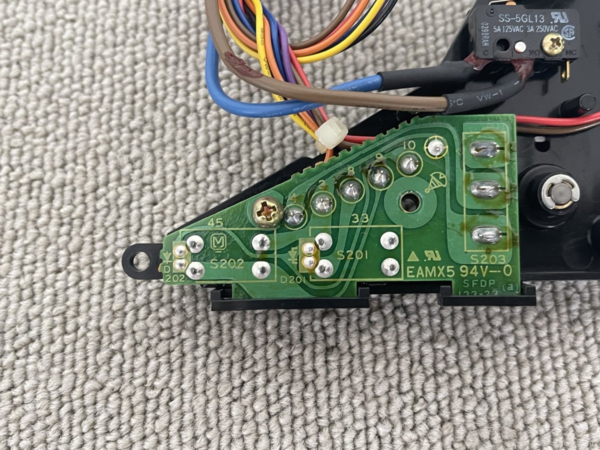 Technics SL-1200MK3D Power On/Off Switch Genuine OEM Replacement