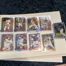 Topps 2025 Chrome MLB Card Lot (9) - Jose Trevino, Kyle Schwarber, Caminero