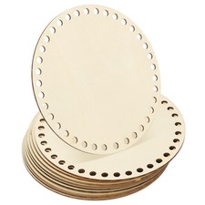 6 Inch Crochet Basket Base, 10 Pcs Basket Bottoms Round Wood Base for Crochet