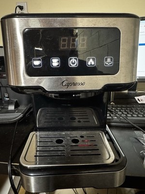 Capresso Cafe TS Touchscreen Expresso Machine 50 Oz Silver  Missing Portafilter!