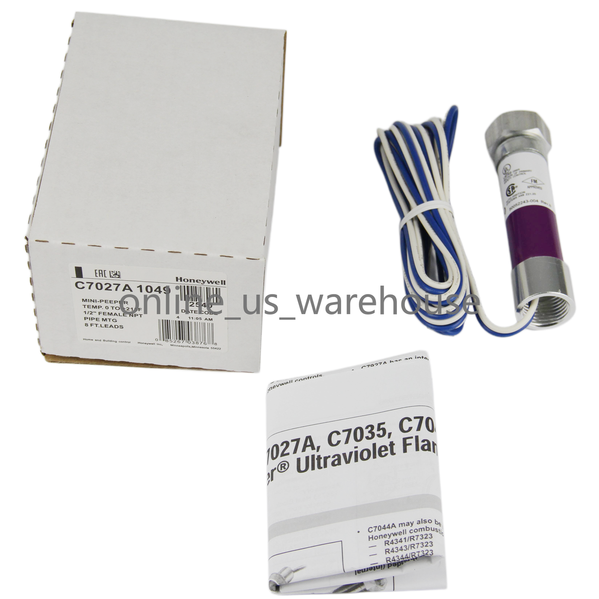 NEW Honeywell C7027A1049 C7027A-1049 Flame Detector Sensor | eBay