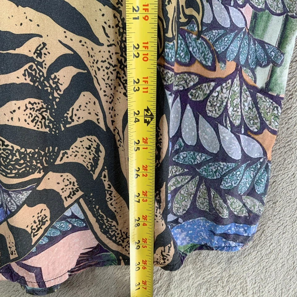 Guess рубашка мужская 2 X вискоза азиатский бонсай тигр татуировки гавайский Алоха Slim Fit - Изображение 4 из 4