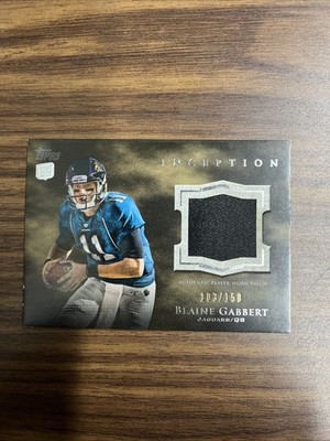 2011 Topps Inception - Rookie Jumbo Relics Blaine Gabbert #JR-BG /158 (MEM, RC)