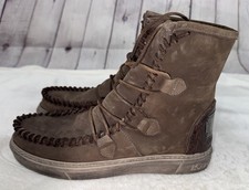 Stivali stivali mocassino KARMA Of CHARME Malita taglia 38 pelle scamosciata marrone Italia