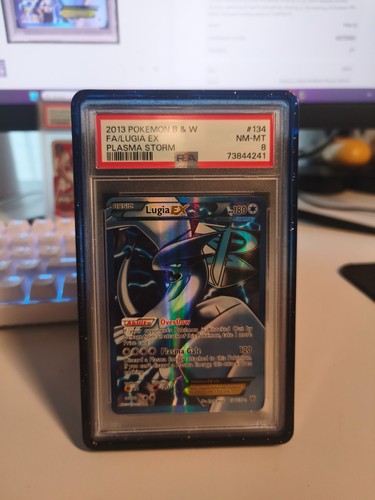 2012 Pokemon Black & White Plasma Storm Full Art Lugia EX #134 PSA 8 NM-MT
