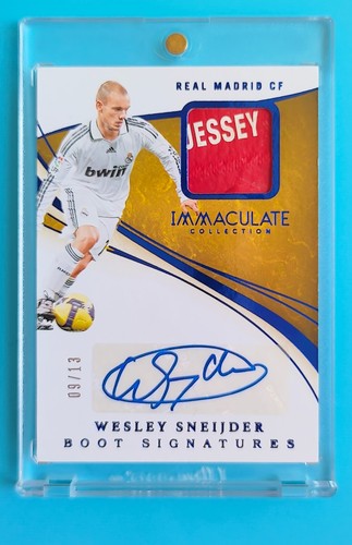 2020 Immaculate Real Madrid Wesley Sneijder Match-worn Boot Patch Auto 9/13