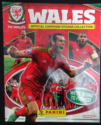 Panini Wales Euro 2016 Campaign Sticker Sammlung 99% komplett sehr guter Zustand