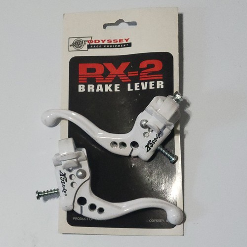old school NOS white Odyssey RX2 RX-2 brake levers bmx freestyle bike ...