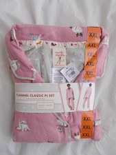MUNKI MUNKI PINK WOMEN 2 pc FLANNEL PAJAMA SET TAYLOR SWIFT CATS NEW HTF XXL