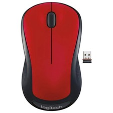 NEW Logitech Wireless Full-Size Wireless Mouse, Red