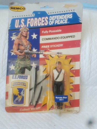 Remco US Forces Defenders of Peace Karate Star US 5 Action Figure on Card