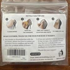 Premium Foam Heel Pads for Shoes Big Inserts Grips Cushions 4 Pairs Per Package