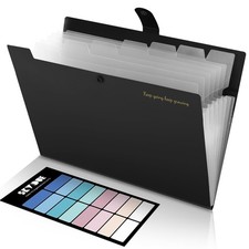 SKYDUE Accordion File Organizer, Expanding Fo...