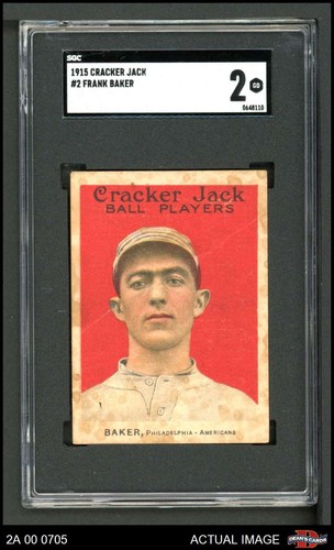 Home Run Baker #2 1915 Cracker Jack card