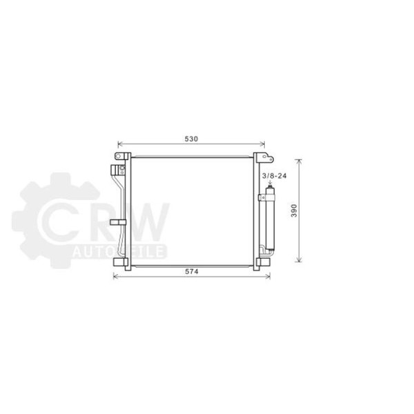AVA Quality Cooling Kondensator Klimaanlage Mit Trockner FüR Nissan Juke F15-image