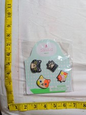 NWT Cat Croc Charms 4pc Set Multicolor Fun Rubber Ages 5 Plus Whimsical