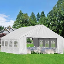 Aoodor 26'x20'Outdoor Party Tent Heavy Duty Wedding Canopy Gazebo Garage Carport