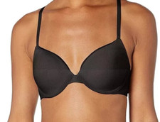 Calvin Klein Constant Plunge Black Underwire Smooth Convertible Bra 32A NWT