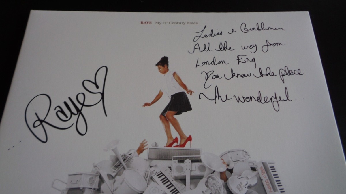 RAYE MY 21ST CENTURY BLUES RARE SIGNED /AUTOGRAPH LP & HER