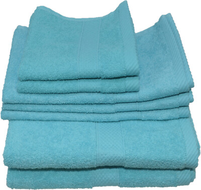 Egeria 2x Handtuch + 3x Gästetuch + 2x Seiftuch **Sale** Frottee türkis 330 E44