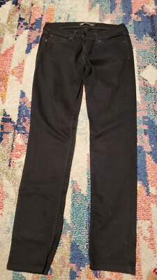 LEVI'S Demi Curve low Rise skinny Straight Sz 11/ 30 Black | eBay