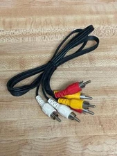 2 RED,2 WHITE & 2 YELLOW  PLUGS  AV AUDIO VIDEO CABLE COMPONENT #V23