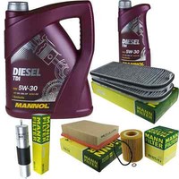 Motor-ÖL 6L Mannol Diesel Tdi 5W-30+MANN-FILTER Filterpaket FüR Bmw 7Er E38 728