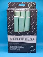 My Beauty Spot Rubber Hair Rollers 1" Diameter 10 Rollers