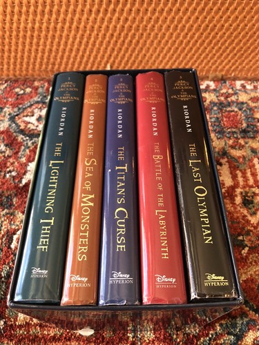 Percy Jackson and the Olympians Hard Cover Box Set Rick Riordan 1st Edition