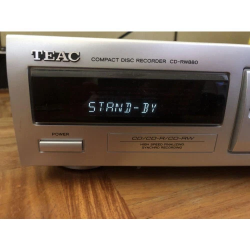 TEAC CD Recorder CD-RW880 Compact Disc Player Silver Music Audio Japan Rare - Image 2 of 4
