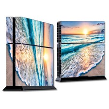 PS4 Playstation console skins decals wrap - sunset on beach