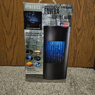 Homedics WRF-REL EnviraScape Rain Forest Fountain Relaxing Rains