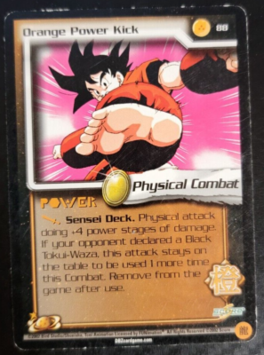 Dragonball Z - TCG - Orange Power Kick #88 | eBay