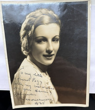 TATIANA  RIABOUCHINSKA     -  BALLET  DANCER -  AUTOGRAPHED  PHOTO    - 1935