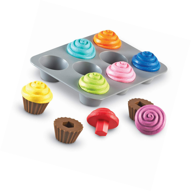learning resources shape sorting cupcakes