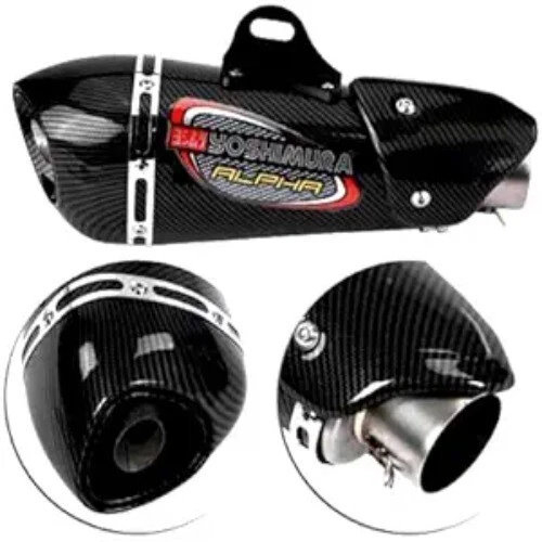 Yoshimura Alpha Bike Exhaust Muffler With DB Killer Silencer (Carbon Blac - Image 4 of 4