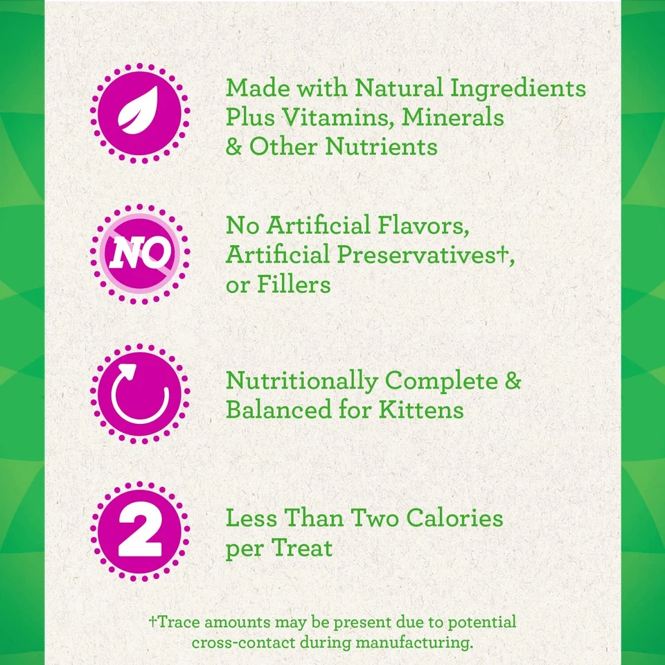 Feline Greenies Smartbites Healthy Kitten golosinas pollo 1 libra doble textura Foto 3 de 4