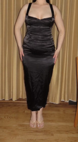 Elise Tiess Anne Corset Black Top with Boning and Lining, Available in L