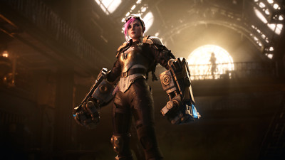 League of Legends purple hair vi video game girls pc playmat gaming mat