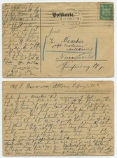 71580 - Postkarte - Altona 1.9.1924 nach Neumünster bzw. Cuxhaven